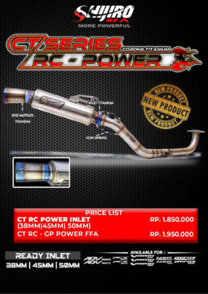SHIJIRO RACING EXHAUST SYSTEM - TYPE CT RC POWER FOR MATIC BASIC 150cc