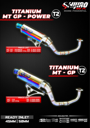 Shijiro Racing Exhaust Type MT GP POWER T2