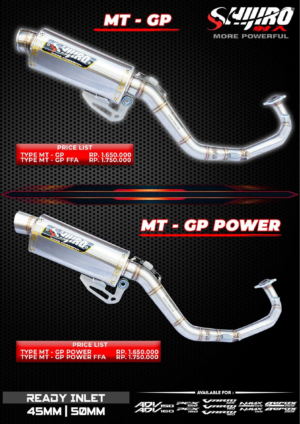 Shijiro Racing Exhaust Type MT GP SERIES NON BRACKET