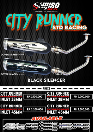 Shijiro Racing Exhaust Type CITY RUNNER BLACK SERIES