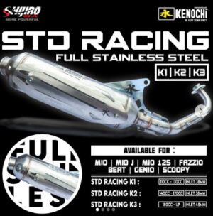 KENOCHI RACING EXHAUST SYSTEM - TYPE STD RACING FULL STAINLESS STEEL