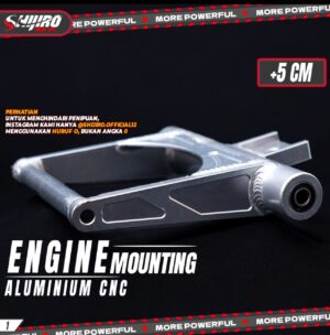 SHIJIRO RACING PARTS - ENGINE MOUNTING ALUMINIUM FOR HONDA VARIO 125/150 +5cm