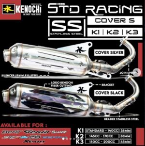 KENOCHI RACING EXHAUST SYSTEM - TYPE STD RACING K SERIES SS (COVER S)