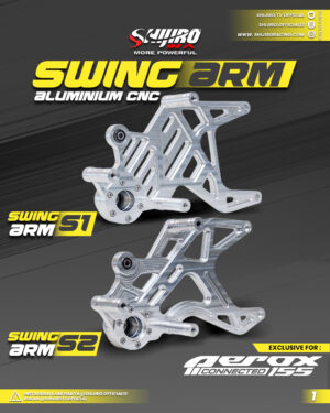 SHIJIRO RACING PARTS - SWING ARM ALUMINIUM CNC FOR YAMAHA AEROX CONNECTED 155